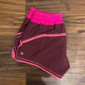 Pink striped Lululemon shorts💗